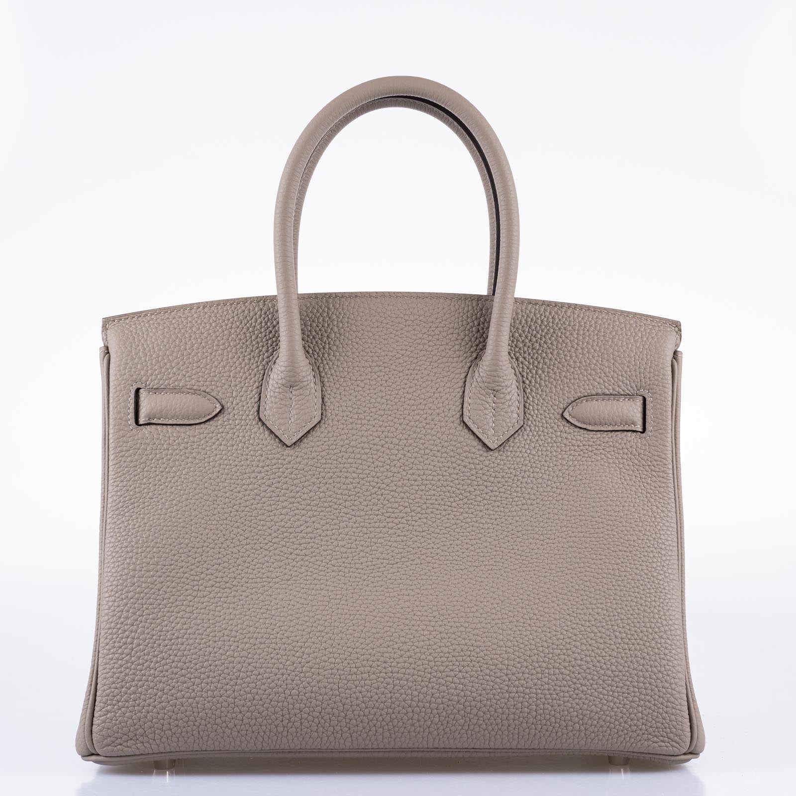 Hermès HSS Birkin 30: Gris Asphalte Togo, Cassis Interior, Palladium Hardware 4 Hermès HSS Birkin 30: Gris Asphalte Togo, Cassis Interior, Palladium Hardware - Image 4