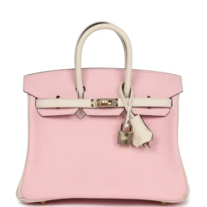Hermès Special Order (HSS) Birkin 25 Rose Sakura and Nata Swift Permabrass Hardware