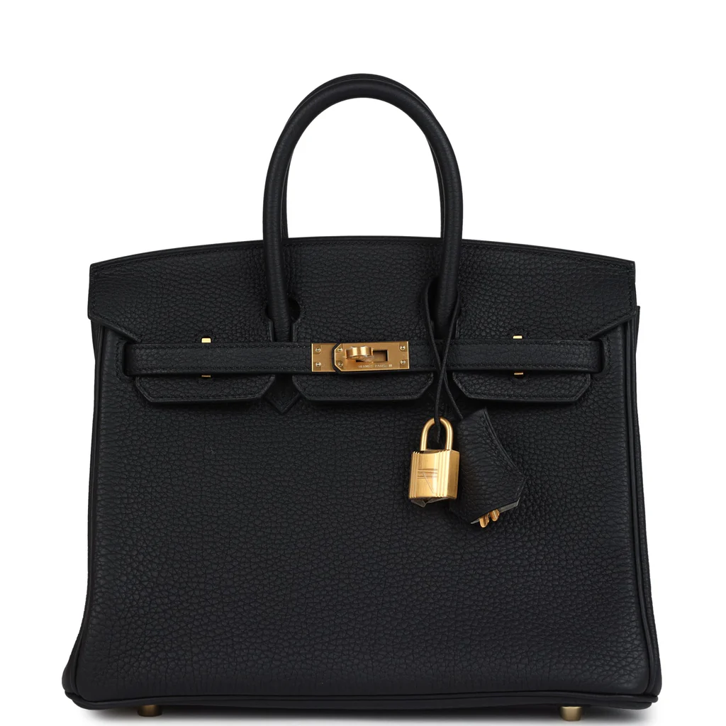 Hermès HSS Birkin 25 Black Verso Togo Bag - Brushed Gold Hardware 1 Hermès HSS Birkin 25 Black Verso Togo Bag - Brushed Gold Hardware