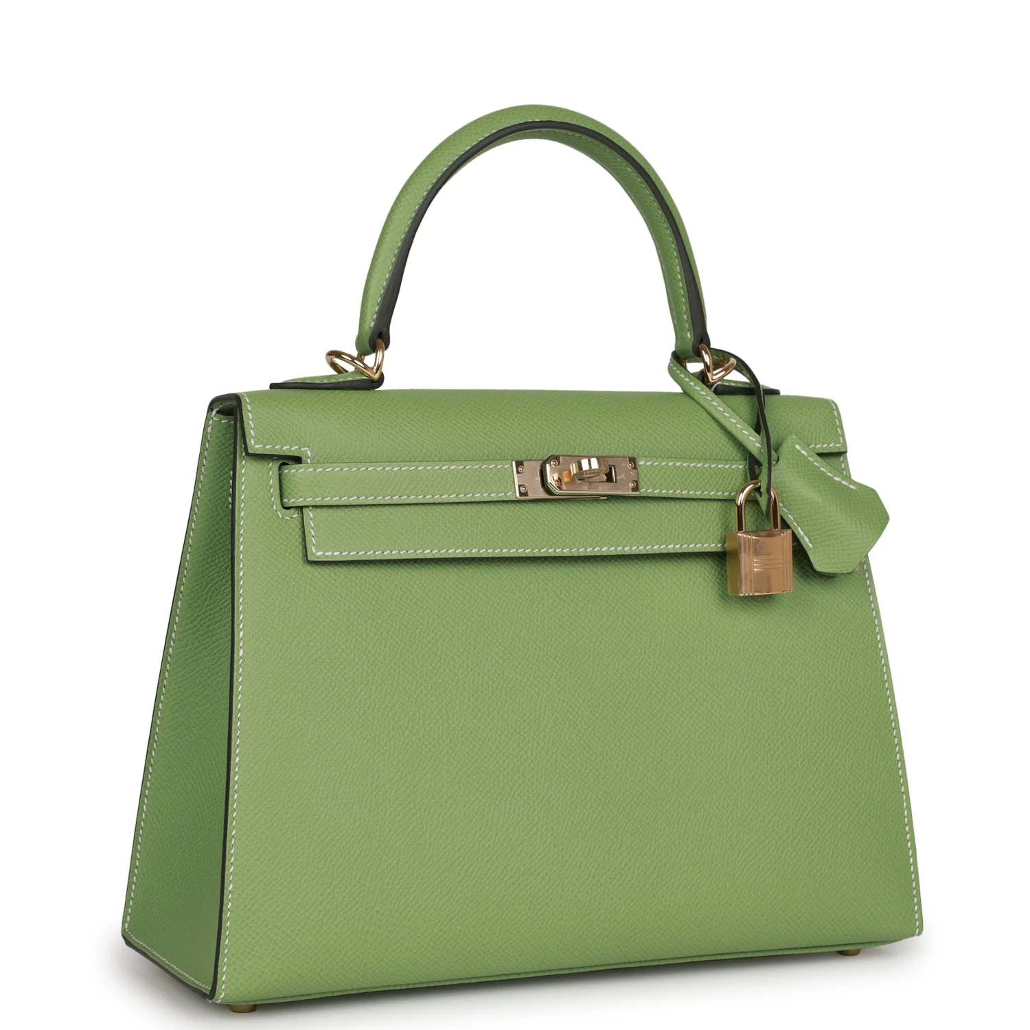 Hermès Special Order Kelly Sellier 25 - Vert Criquet Epsom, Permabrass Hardware 3 Hermès Special Order Kelly Sellier 25 - Vert Criquet Epsom, Permabrass Hardware - Image 3