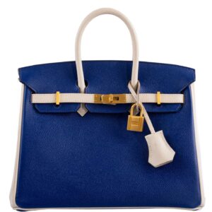 Buy Special Hermès Birkin Bag Online 25 Hermes-Birkin-25-HSS-Bi-Color-Blue-Electrique-Craie-Epsom-Brushed-Gold-Hardware