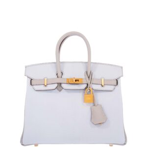 Buy Special Hermès Birkin Bag Online 24 Hermes-Birkin-25-HSS-Blue-Brume-and-Gris-Pale-Chevre-with-Brushed-Gold-Hardware