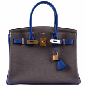 Hermes-Birkin-30-HSS-Etain-And-Blue-Electric-Togo-Gold-Hardware
