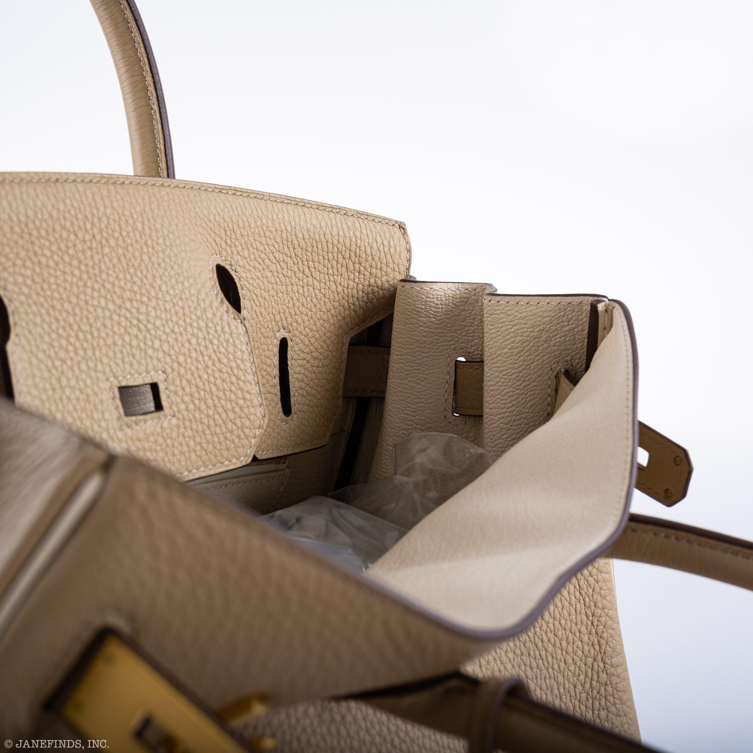 Hermès Birkin 30 HSS Trench & Craie Piping Togo Bag 4 Hermès Birkin 30 HSS Trench & Craie Piping Togo Bag - Image 4