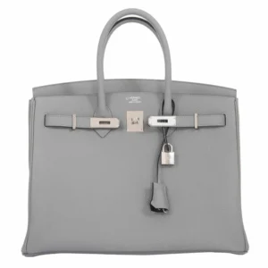 Hermes-Birkin-35-HSS-Bi-Color-Gris-Mouette-Vert-Fonce-Togo-Palladium-Hardware