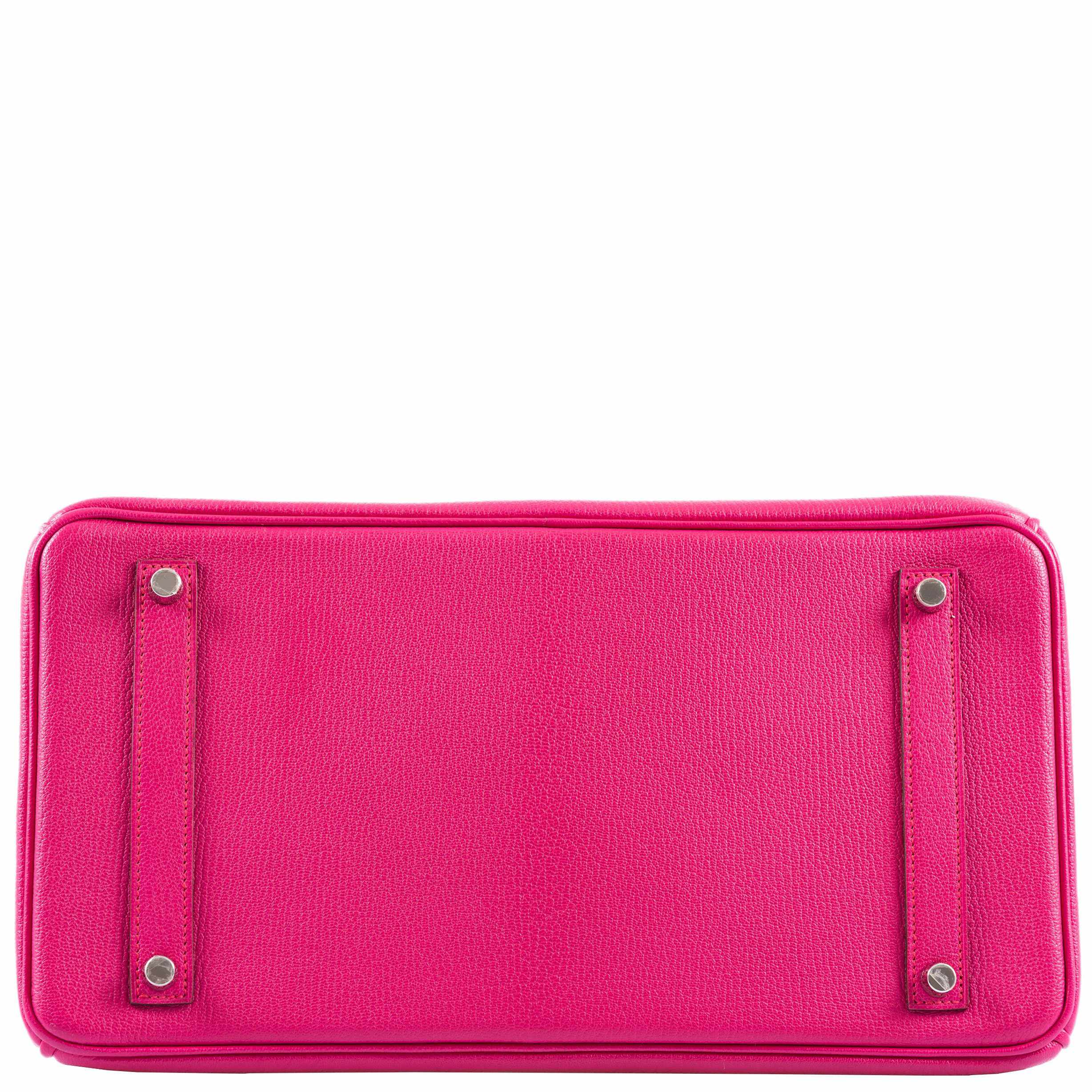 Hermès Birkin 35 Rose Tyrien Chevre - Palladium Hardware, Extra Pocket 5 Hermès Birkin 35 Rose Tyrien Chevre - Palladium Hardware, Extra Pocket - Image 5