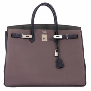 Hermes-Birkin-40-HSS-Etain-Vert-Fonce-And-Black-Togo-Palladium-Hardware