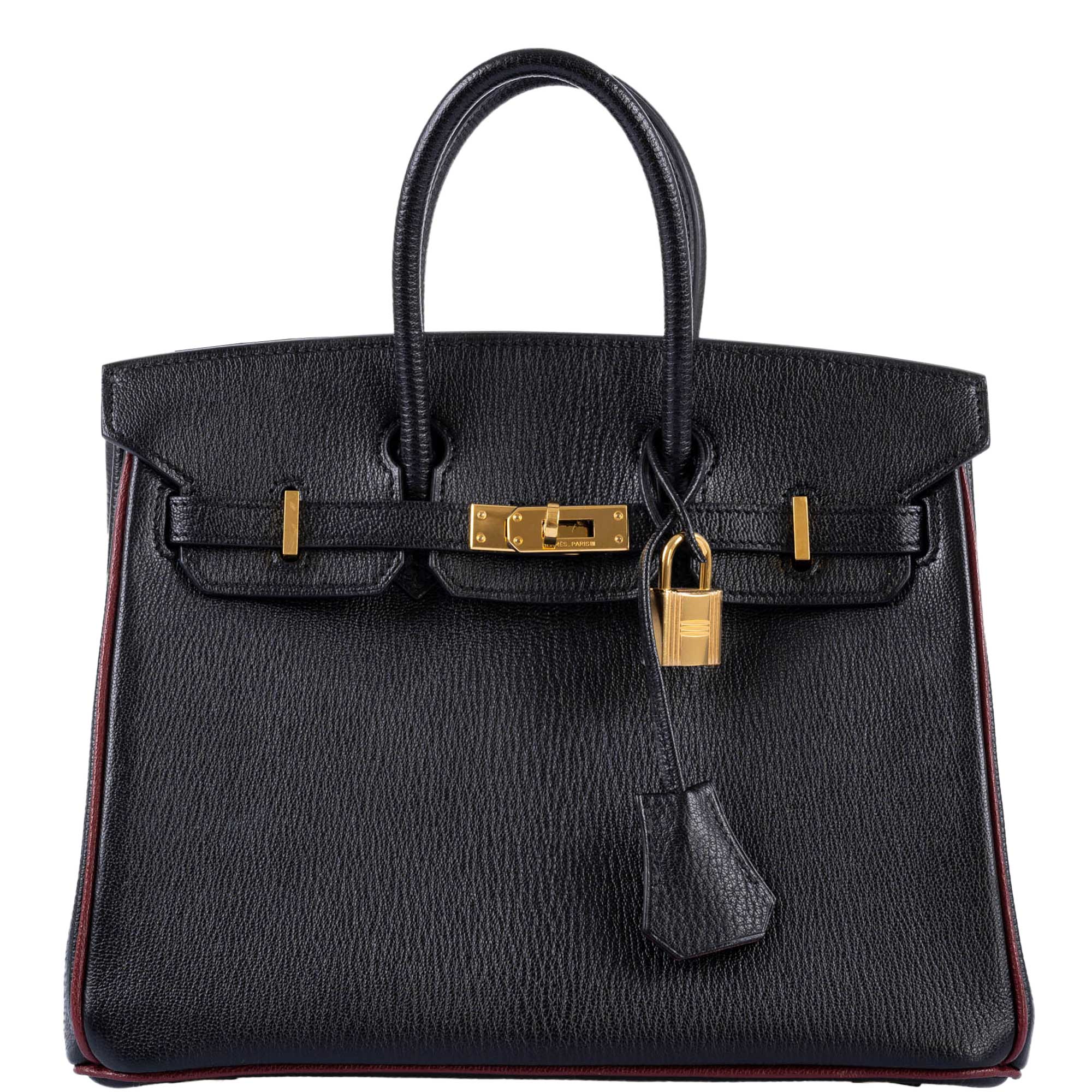 Hermès HSS Birkin 25: Black Rouge H Chevre Gold - Luxury Handbag 11 Hermès HSS Birkin 25: Black Rouge H Chevre Gold - Luxury Handbag - Image 11