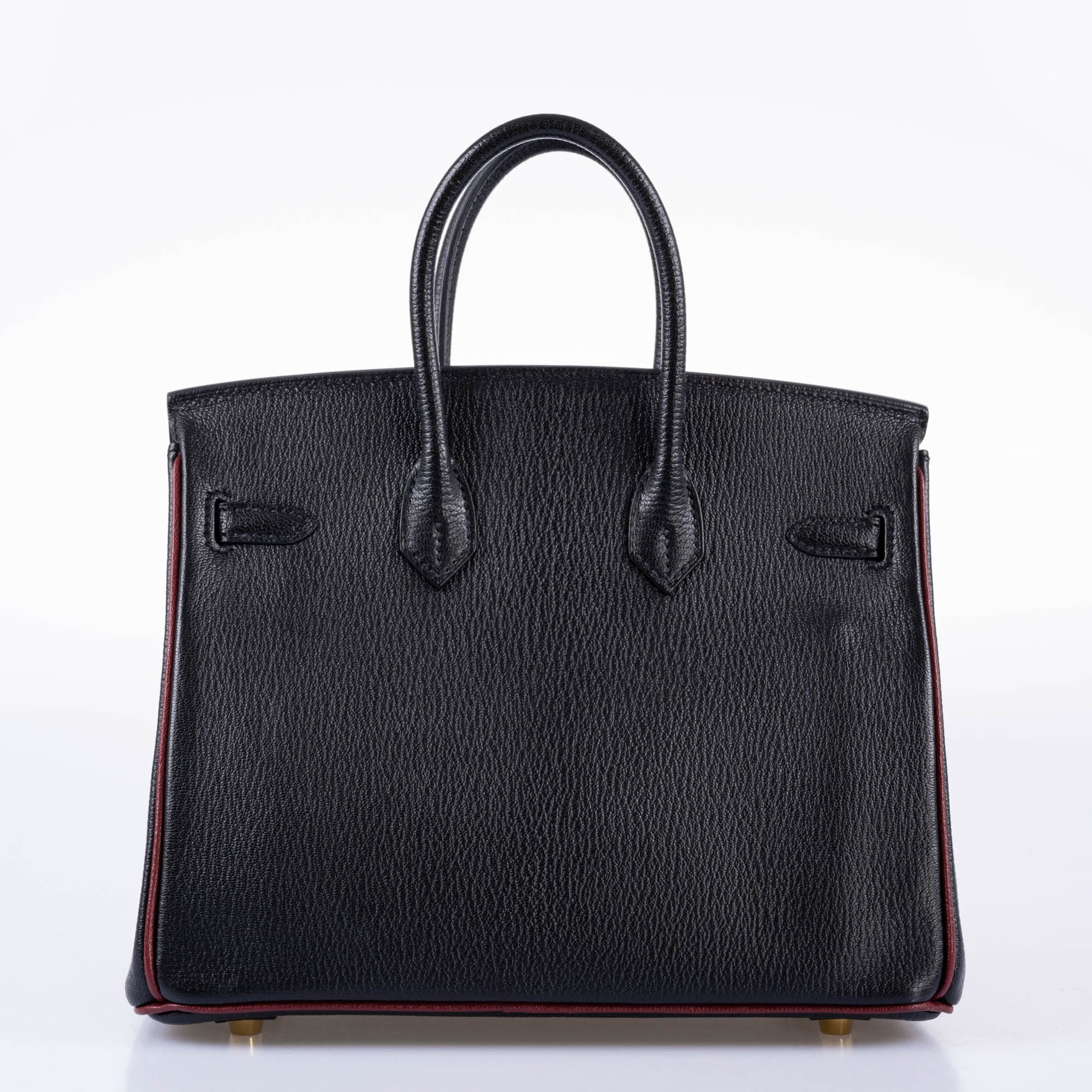 Hermès HSS Birkin 25: Black Rouge H Chevre Gold - Luxury Handbag 8 Hermès HSS Birkin 25: Black Rouge H Chevre Gold - Luxury Handbag - Image 8