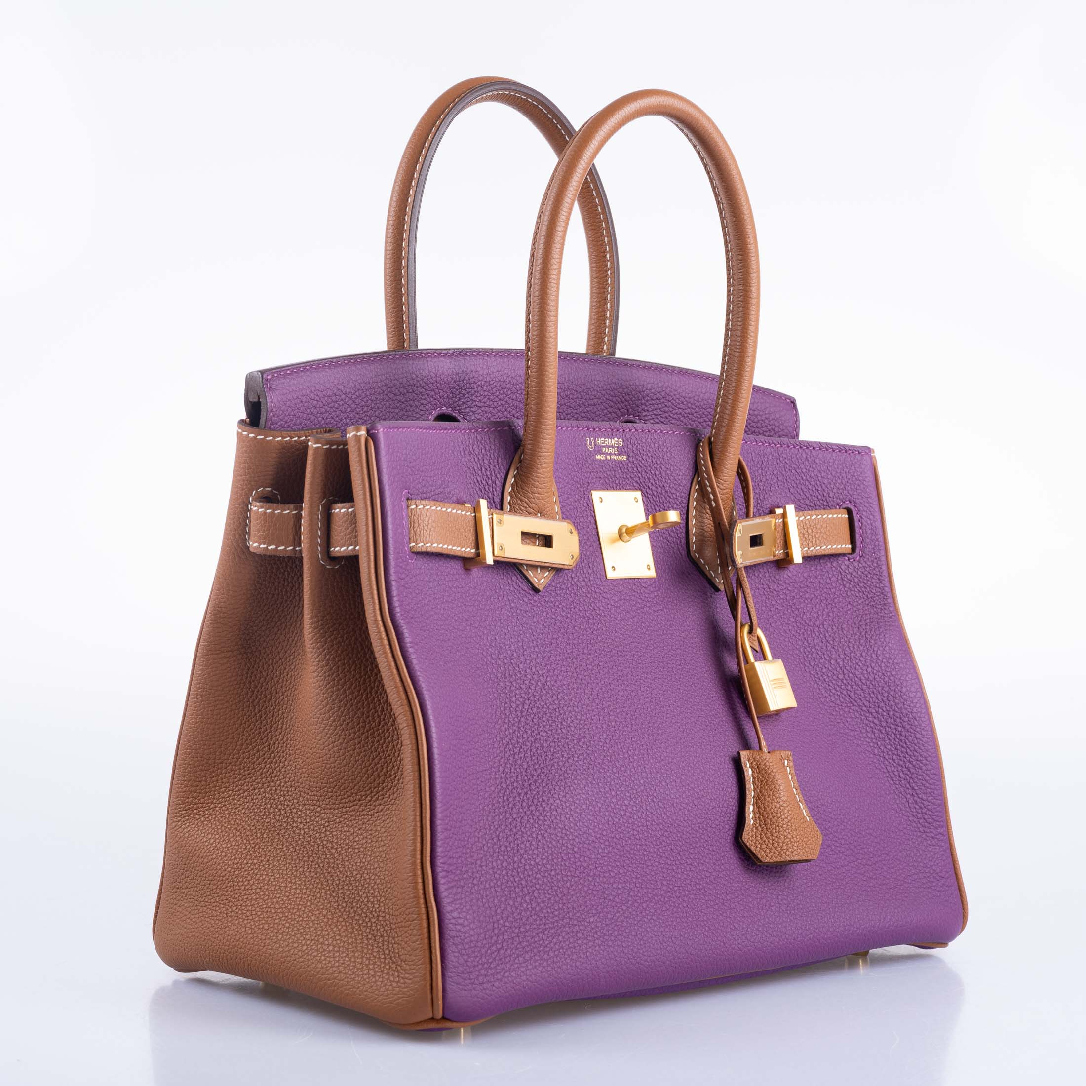 Hermès HSS Birkin 30 Anemone: Elegant Gold Hardware, Togo Leather 3 Hermès HSS Birkin 30 Anemone: Elegant Gold Hardware, Togo Leather - Image 3