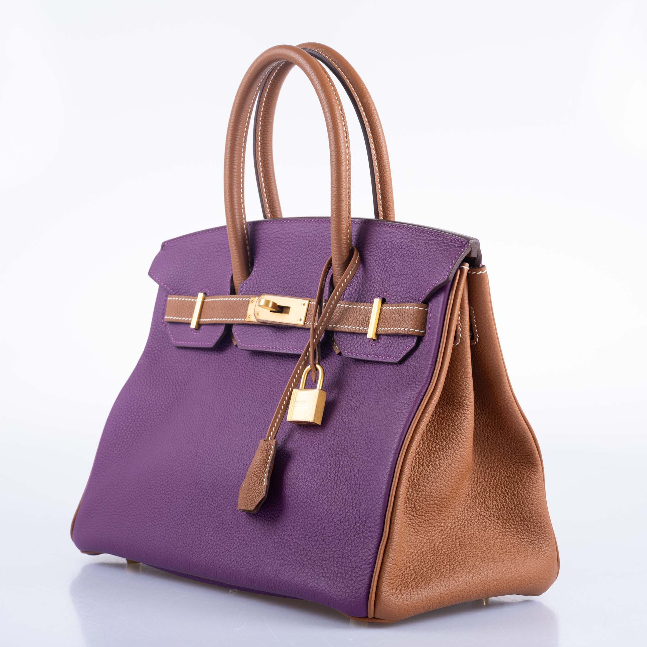 Hermès HSS Birkin 30 Anemone: Elegant Gold Hardware, Togo Leather 8 Hermès HSS Birkin 30 Anemone: Elegant Gold Hardware, Togo Leather - Image 8