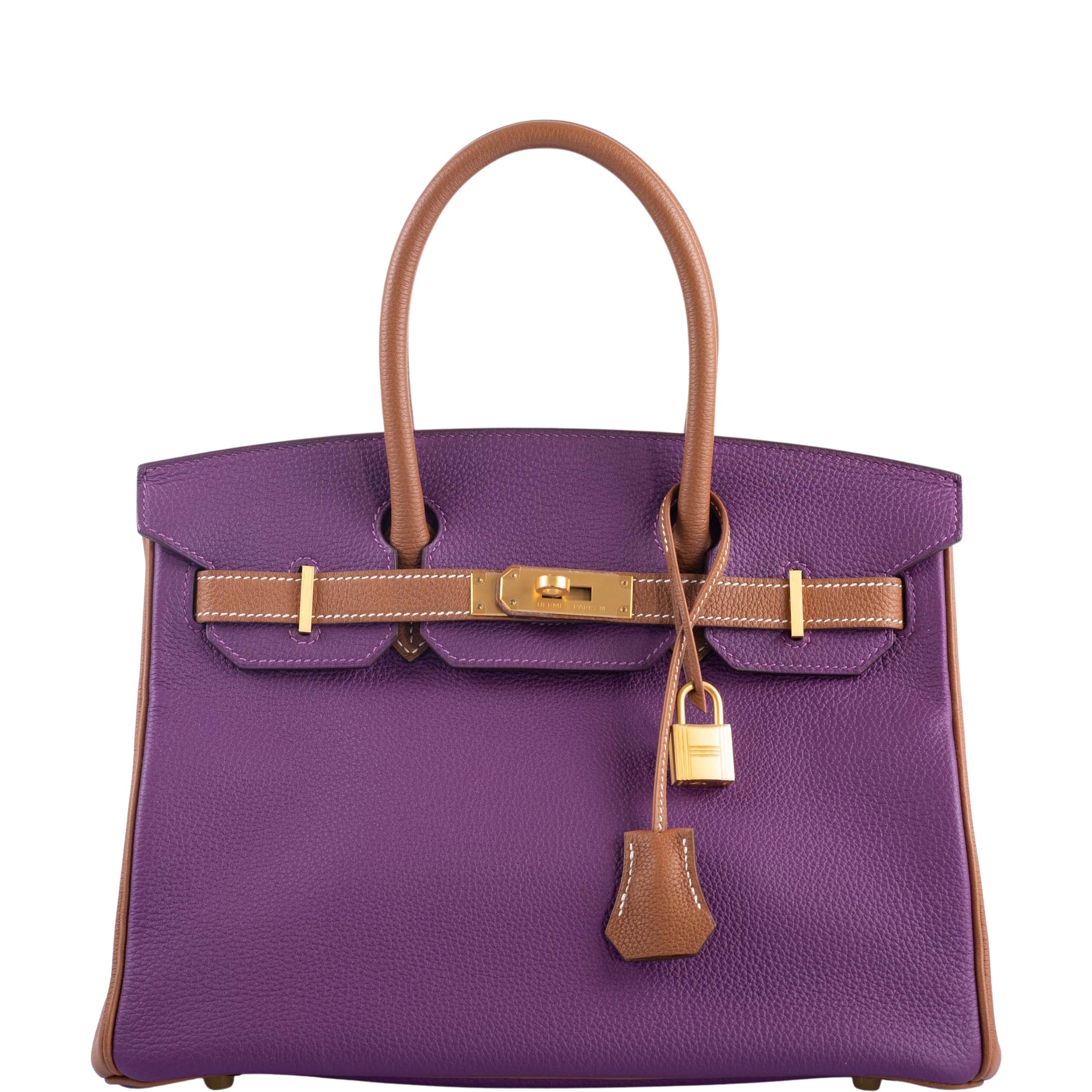Hermès HSS Birkin 30 Anemone: Elegant Gold Hardware, Togo Leather 7 Hermès HSS Birkin 30 Anemone: Elegant Gold Hardware, Togo Leather - Image 7