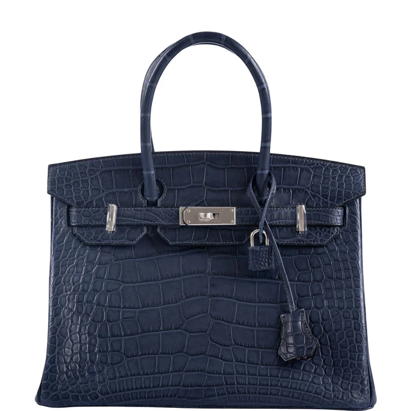 Hermès HSS Birkin 30 Blue Marine Alligator - Exquisite Design & Quality 3 Hermès HSS Birkin 30 Blue Marine Alligator - Exquisite Design & Quality - Image 3