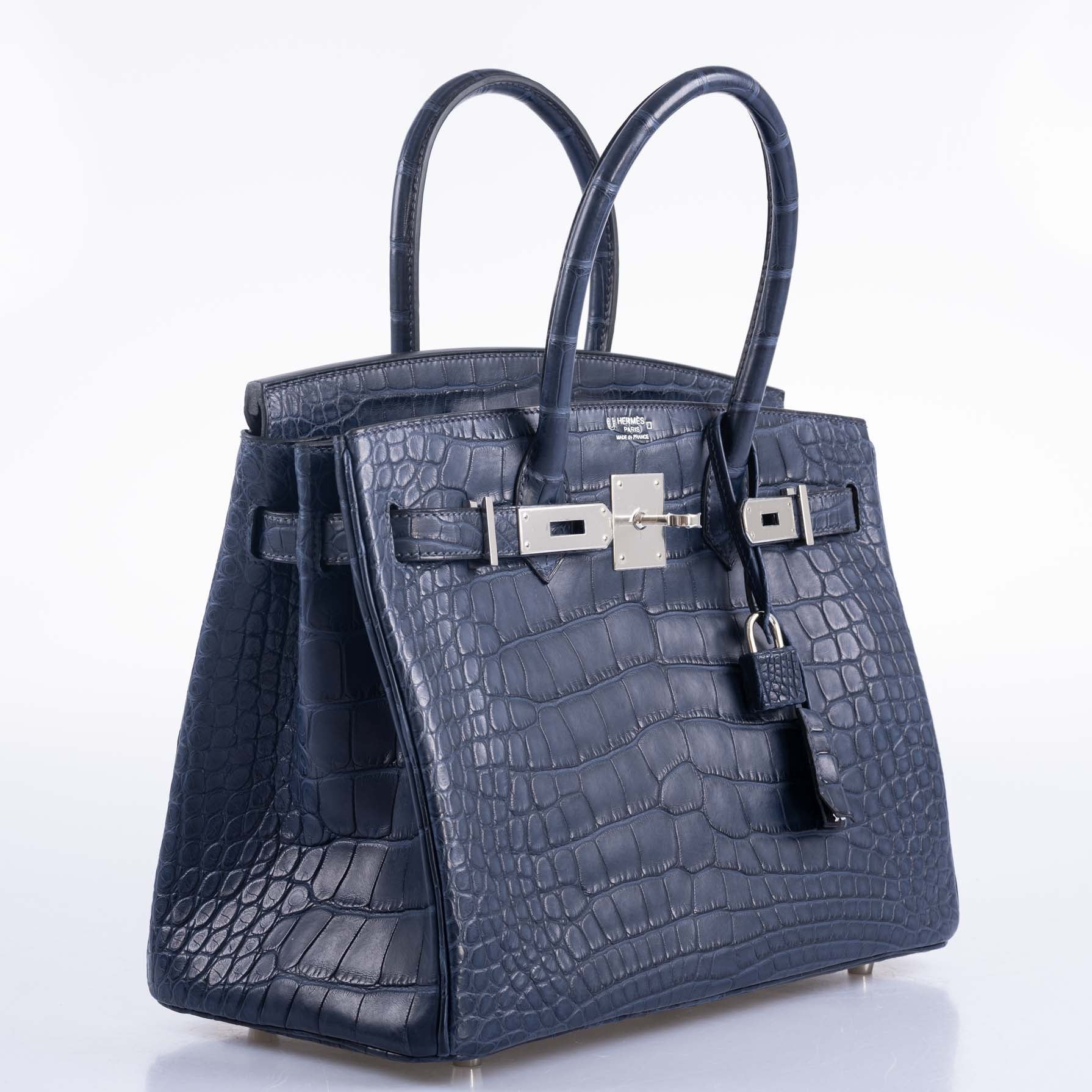 Hermès HSS Birkin 30 Blue Marine Alligator - Exquisite Design & Quality 11 Hermès HSS Birkin 30 Blue Marine Alligator - Exquisite Design & Quality - Image 11