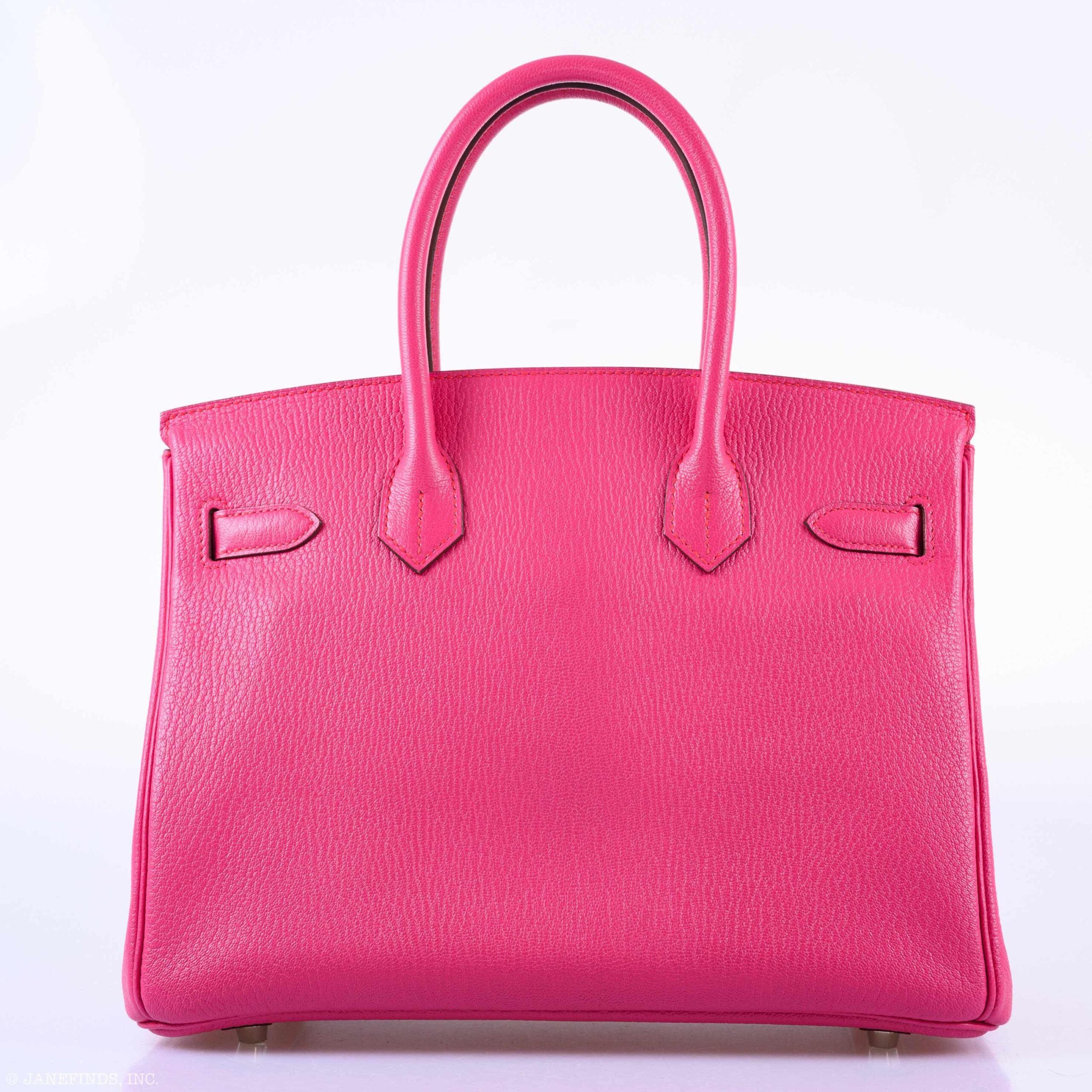 Hermès HSS Birkin 30 - Chevre Leather, rose shocking Palladium Hardware 5 Hermès HSS Birkin 30 - Chevre Leather, rose shocking Palladium Hardware - Image 5