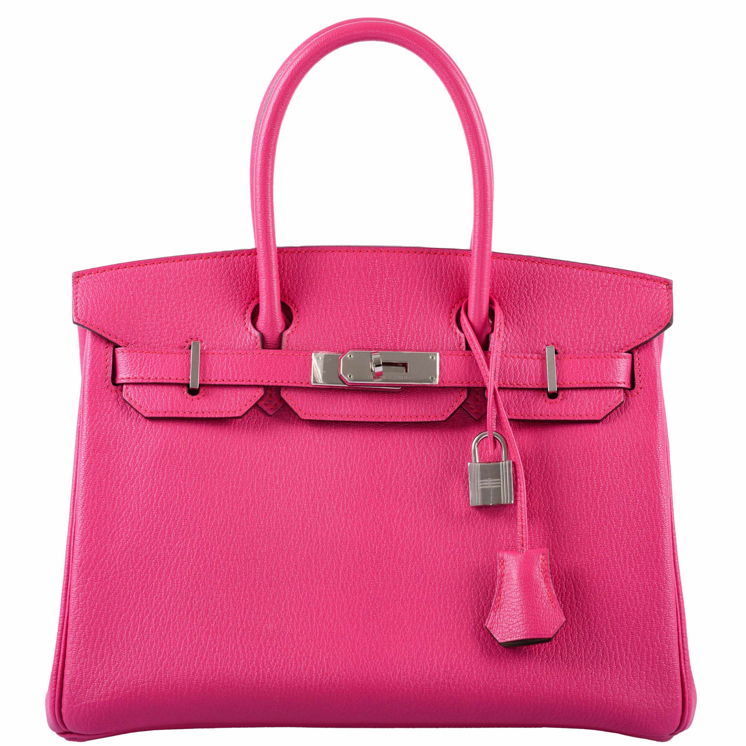 Hermès HSS Birkin 30 - Chevre Leather, rose shocking Palladium Hardware 6 Hermès HSS Birkin 30 - Chevre Leather, rose shocking Palladium Hardware - Image 6
