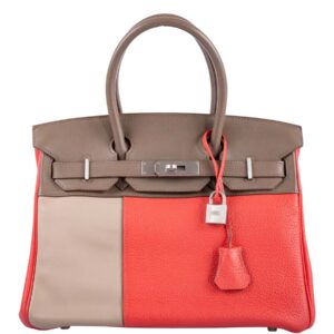 Hermes-HSS-Birkin-30-Tri-Color-Rose-Jaipur-Etoupe-Argile-Clemence-and-Swift-Brushed-Palladium-Hardware