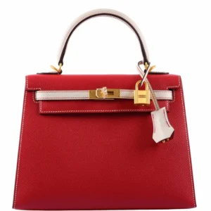 Buy Special Hermès Birkin Bag Online 19 Hermes-Kelly-25-Sellier-HSS-Bi-Color-Rouge-Casaque-Craie-Epsom-Brushed-Gold-Hardware-2019-D