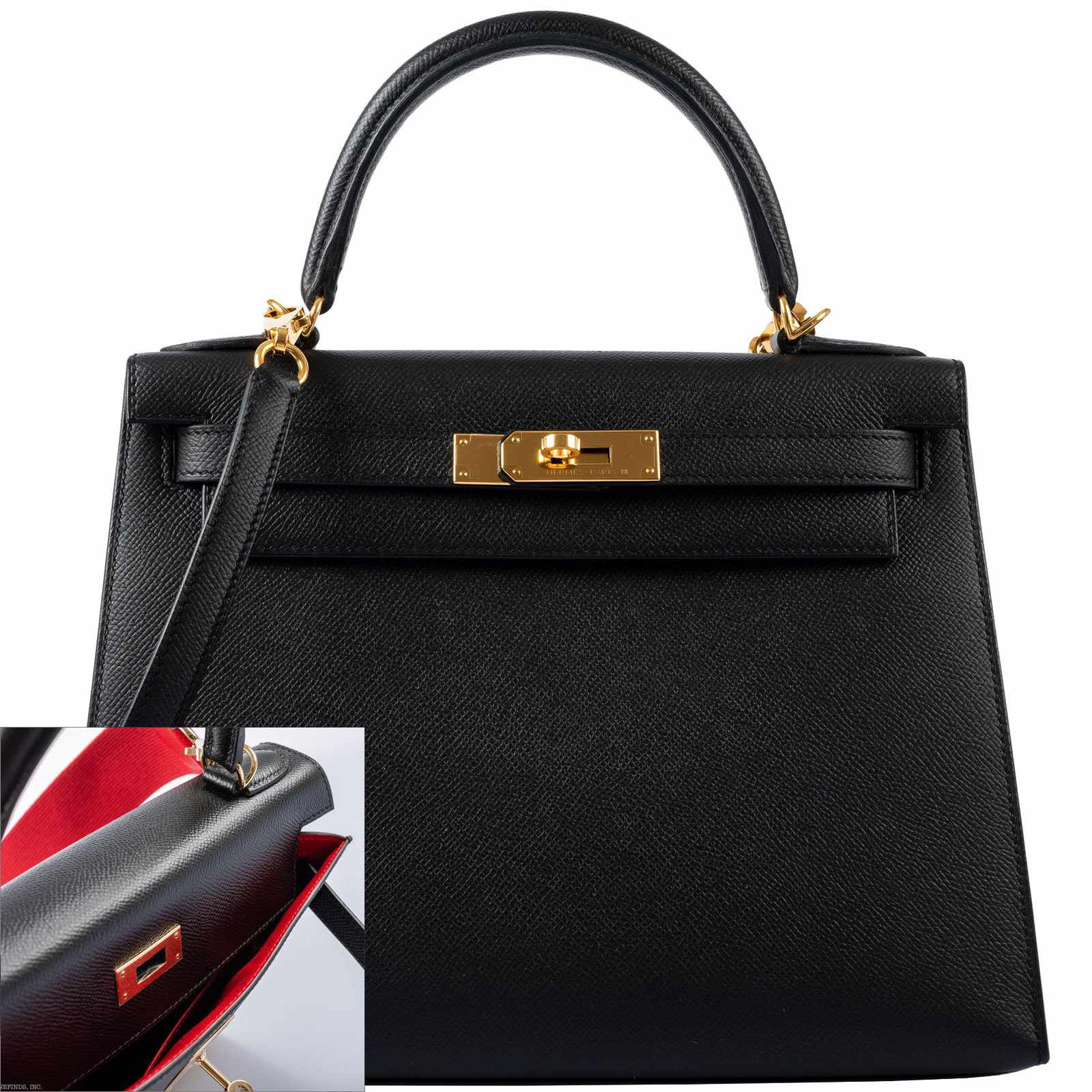 Hermès Kelly 28 Sellier HSS Black Epsom - Rose Gold Hardware 9 Hermès Kelly 28 Sellier HSS Black Epsom - Rose Gold Hardware - Image 9