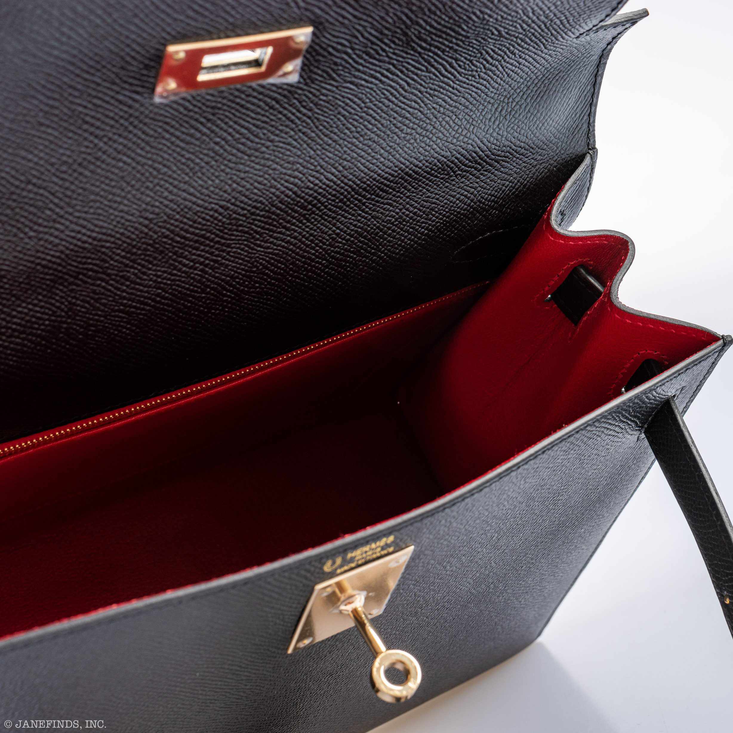 Hermès Kelly 28 Sellier HSS Black Epsom - Rose Gold Hardware 8 Hermès Kelly 28 Sellier HSS Black Epsom - Rose Gold Hardware - Image 8