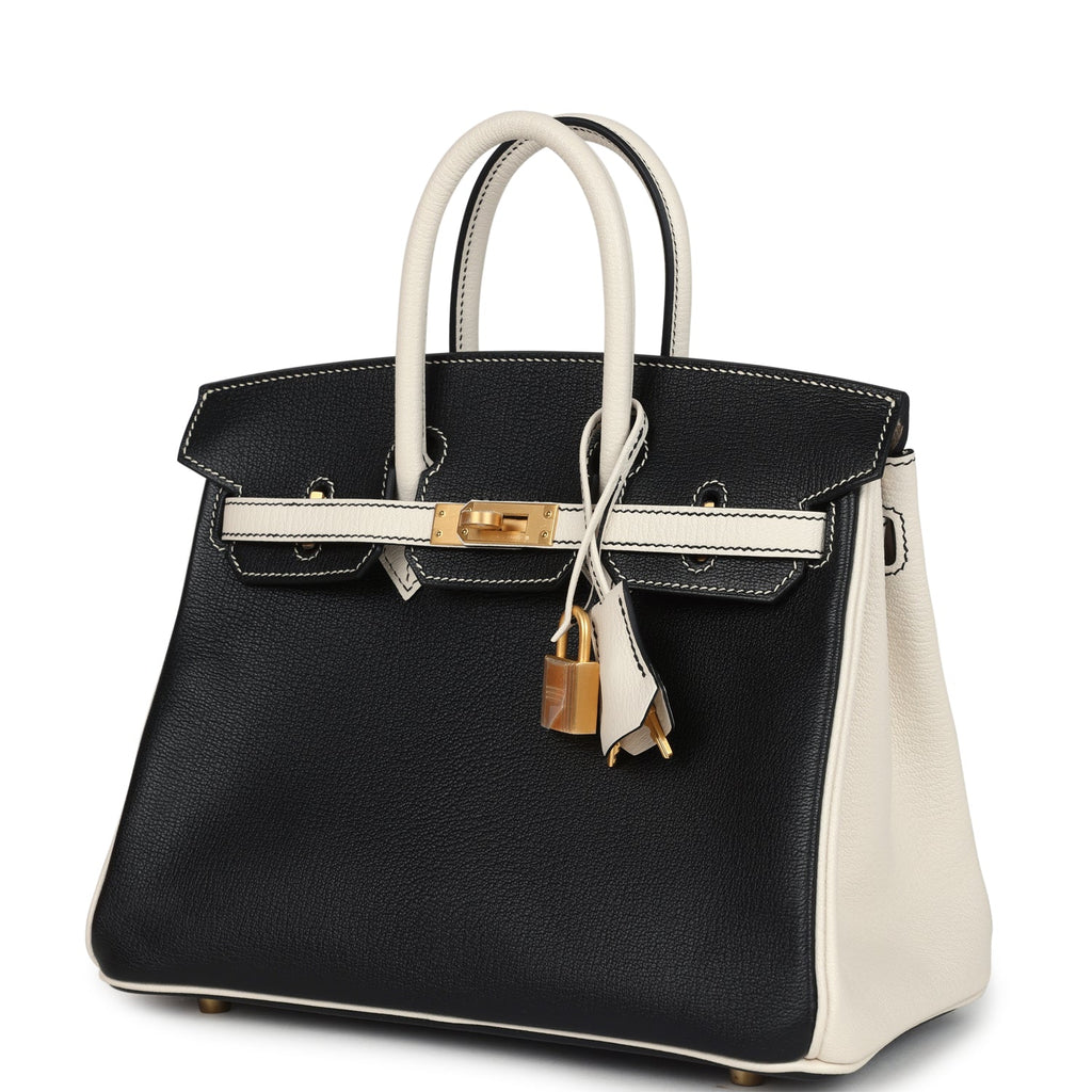 Hermès HSS Birkin 25 Bi-Color Black/Nata Chevre Brushed Gold Hardware 5 Hermès HSS Birkin 25 Bi-Color Black/Nata Chevre Brushed Gold Hardware - Image 5