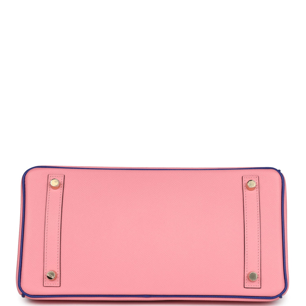 Hermès HSS Birkin 30 in Rose Confetti & Bleu Electric Epsom, Brushed Gold 6 Hermès HSS Birkin 30 in Rose Confetti & Bleu Electric Epsom, Brushed Gold - Image 6