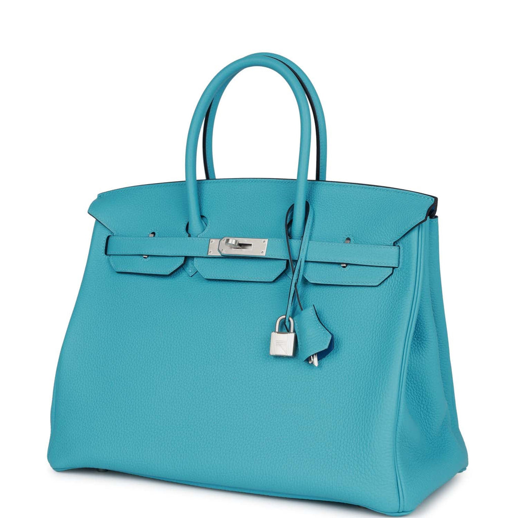 Hermès HSS Birkin 35 Bleu du Nord Verso Togo - Brushed Palladium Hardware 5 Hermès HSS Birkin 35 Bleu du Nord Verso Togo - Brushed Palladium Hardware - Image 5