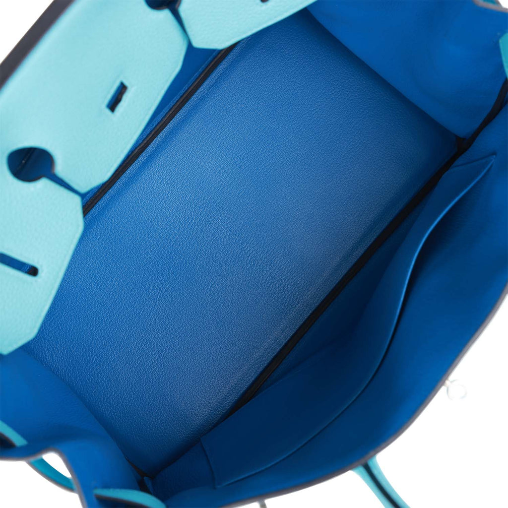 Hermès HSS Birkin 35 Bleu du Nord Verso Togo - Brushed Palladium Hardware 8 Hermès HSS Birkin 35 Bleu du Nord Verso Togo - Brushed Palladium Hardware - Image 8