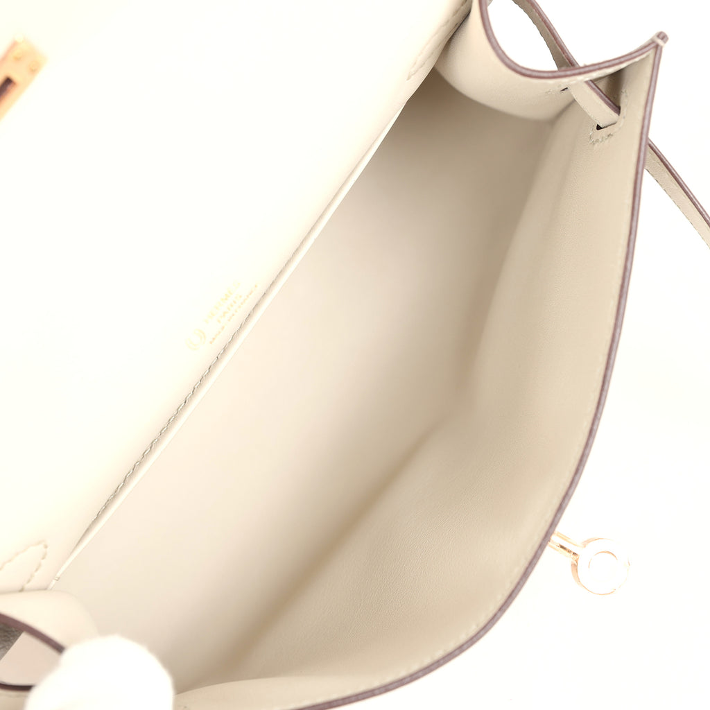 Hermès Kelly Pochette HSS Gris Asphalte/Beton Swift - Rose Gold Hardware 8 Hermès Kelly Pochette HSS Gris Asphalte/Beton Swift - Rose Gold Hardware - Image 8