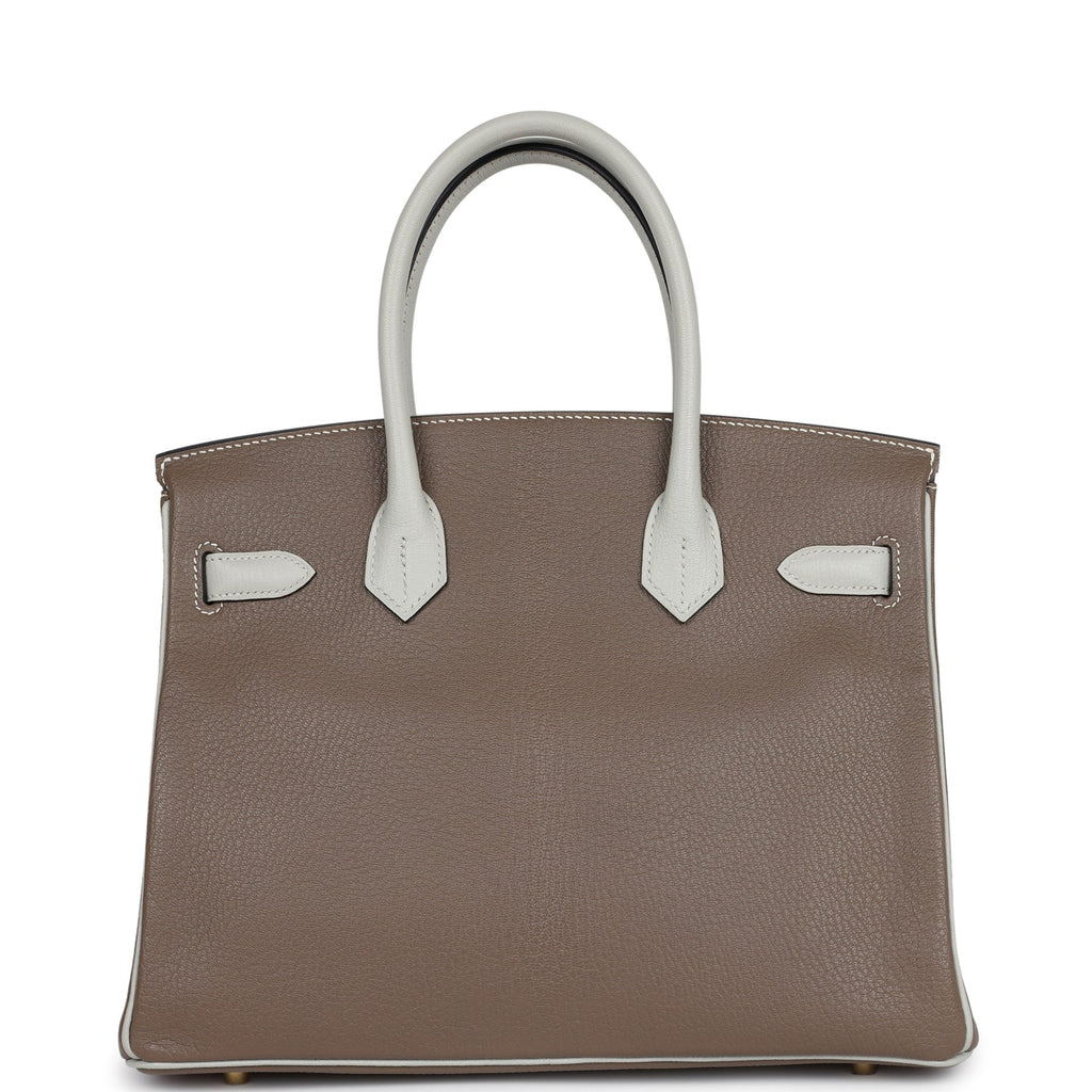 Hermès Special Order Birkin 30 Etoupe/Gris Perle - Brushed Gold Hardware 4 Hermès Special Order Birkin 30 Etoupe/Gris Perle - Brushed Gold Hardware - Image 4