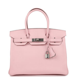 Hermès HSS Birkin 30 Rose Sakura Pre-owned - Chèvre & Palladium 10 Pre-owned Hermès Special Order (HSS) Birkin 30 Rose Sakura Verso Chèvre Palladium Hardware